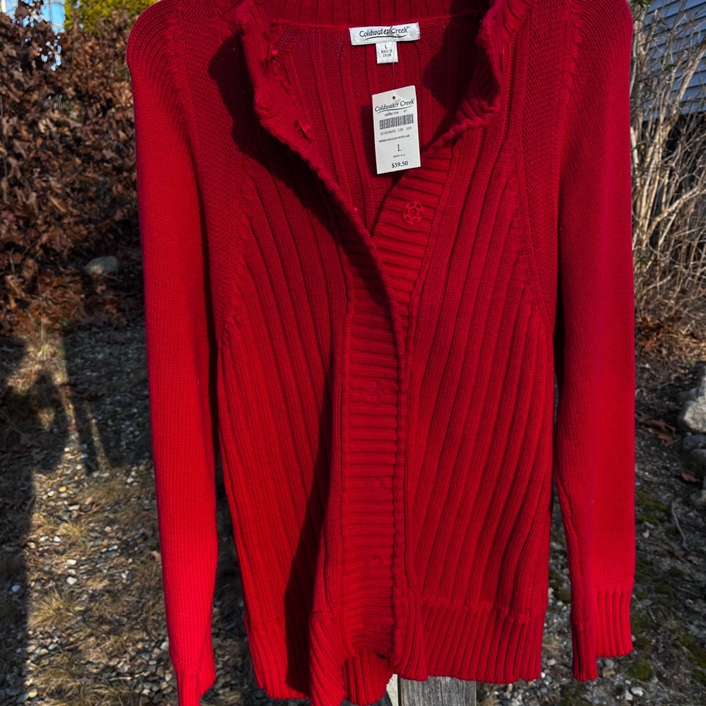 Coldwater creek Sz. L snap button cardigan